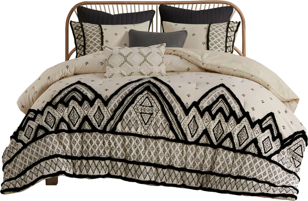 Yce Natural King/ Cal Comforter Set