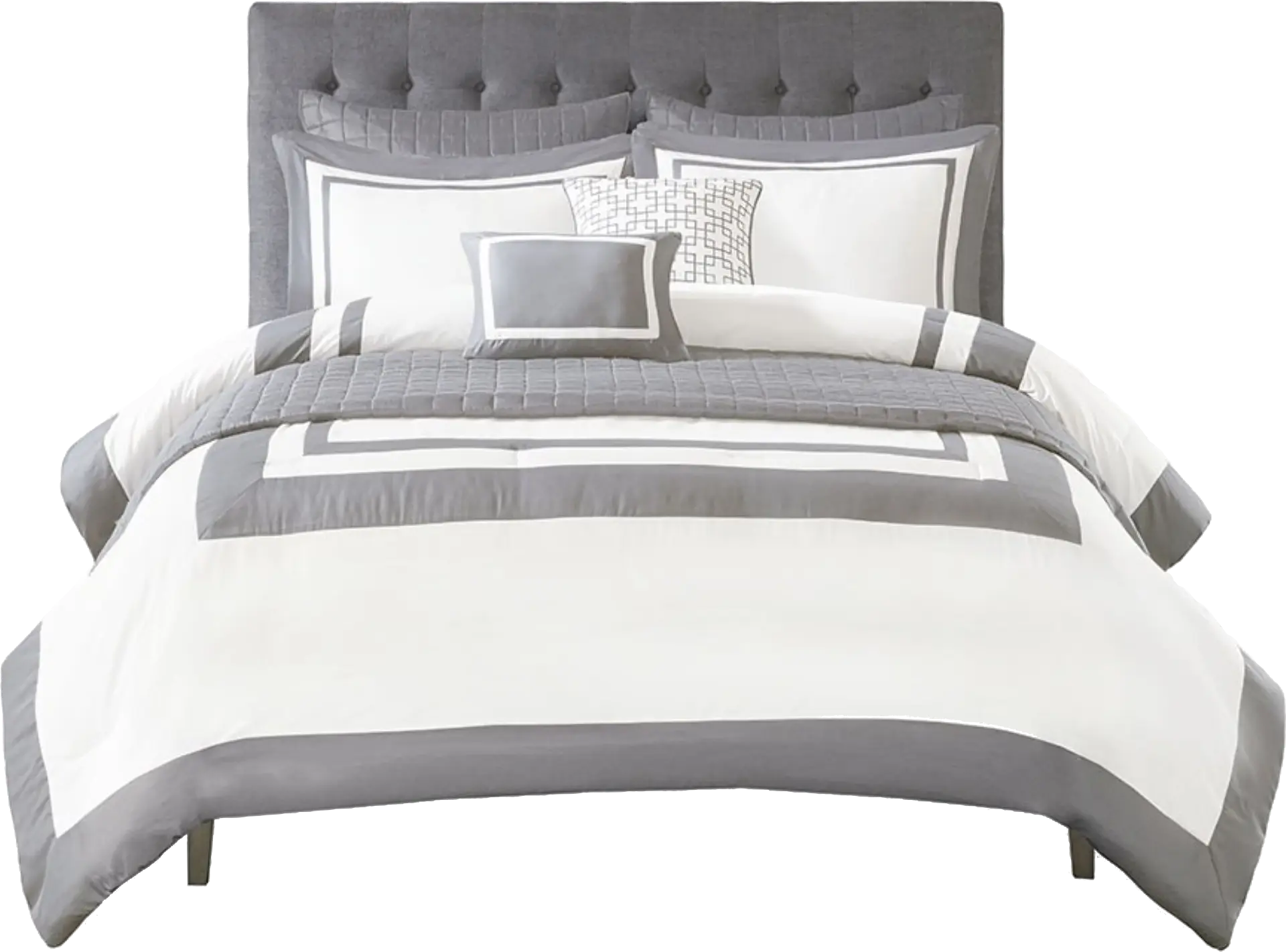 Wayde Gray 8 pc Full/Queen Quilt Set