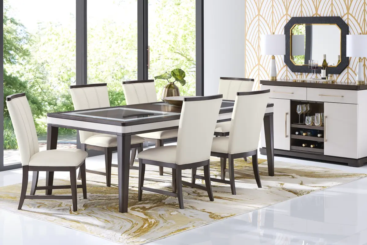Elko Falls Espresso 5 Pc Dining Room with Upholstered Chairs