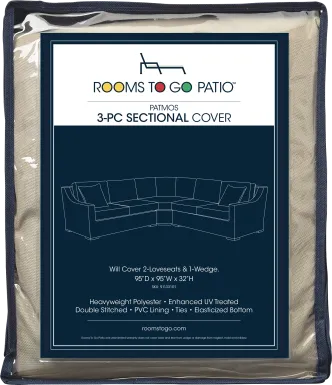 Patmos 3 Pc Patio Sectional Cover