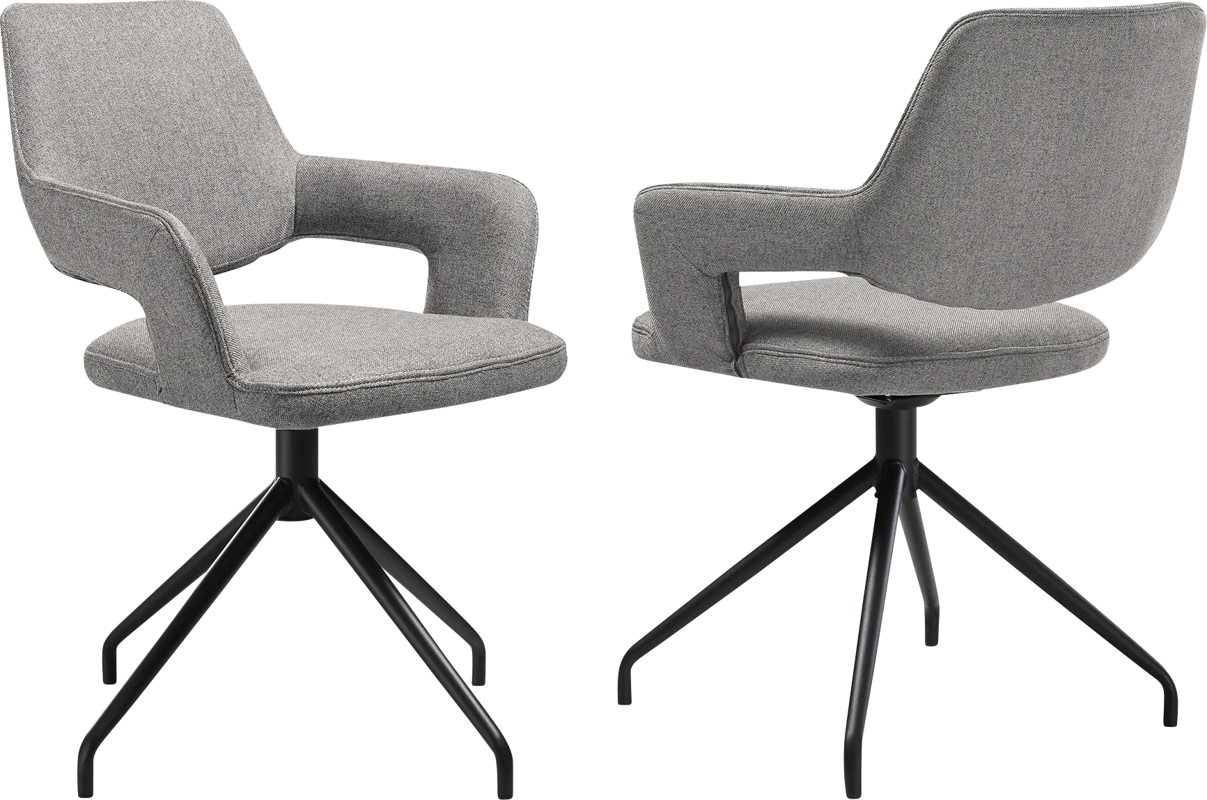 Baltara Gray Arm Chair, Set of 2 - Thumbnail - Image 1