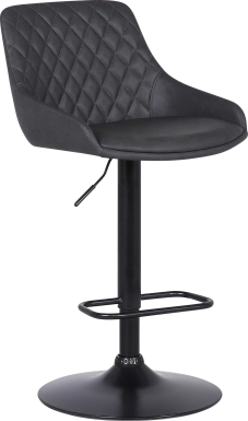 Dewrow Gray Adjustable Barstool
