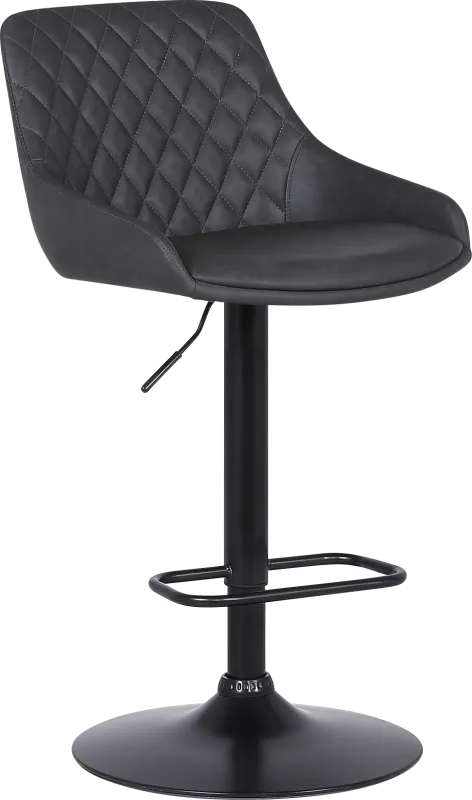 Dewrow Gray Adjustable Barstool