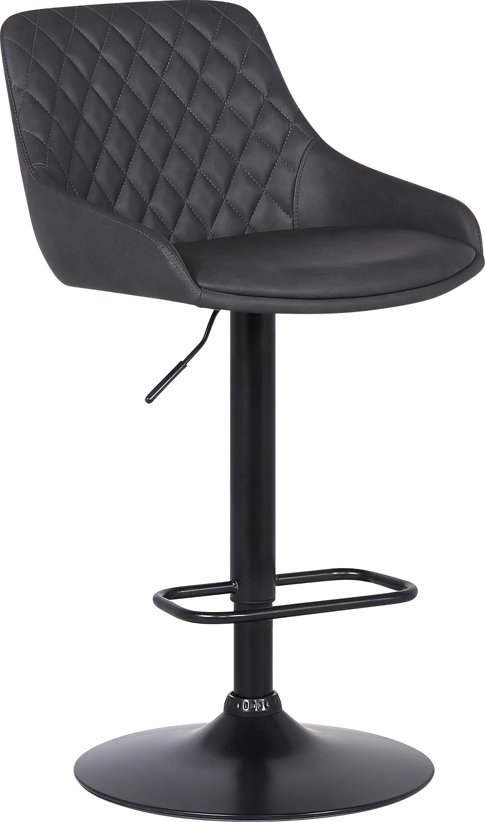Dewrow Gray Adjustable Barstool - Image 1