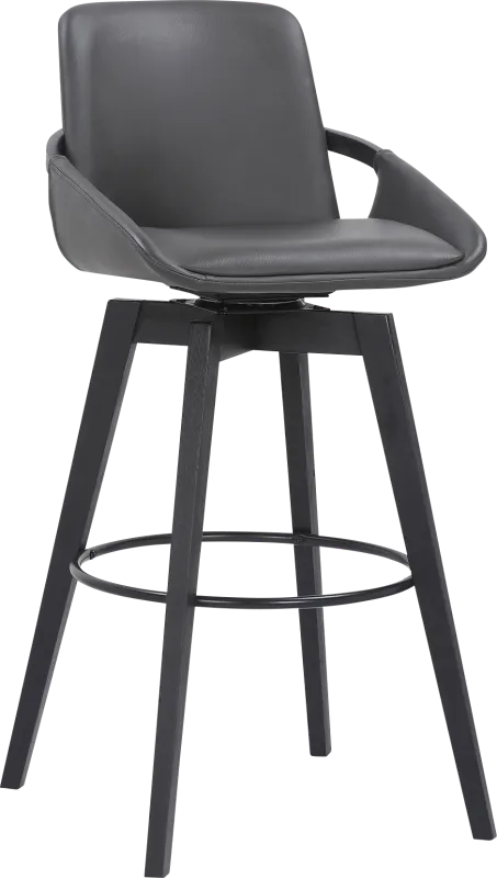 Statistreet Gray Swivel Barstool