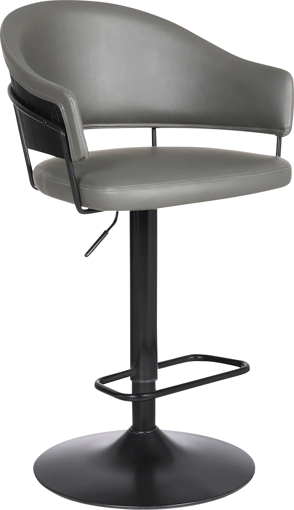 Shaahnaz Gray Adjustable Barstool - Thumbnail - Image 1