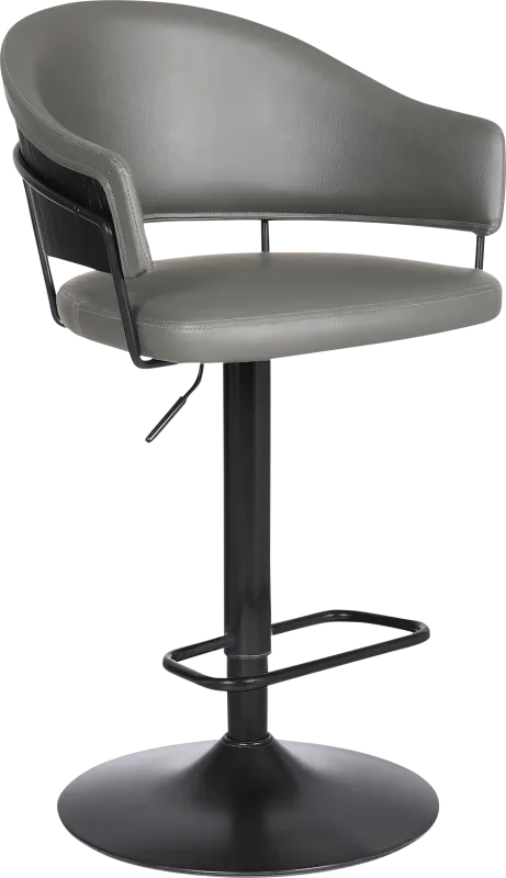 Shaahnaz Gray Adjustable Barstool