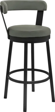 Zinat Gray Swivel Barstool