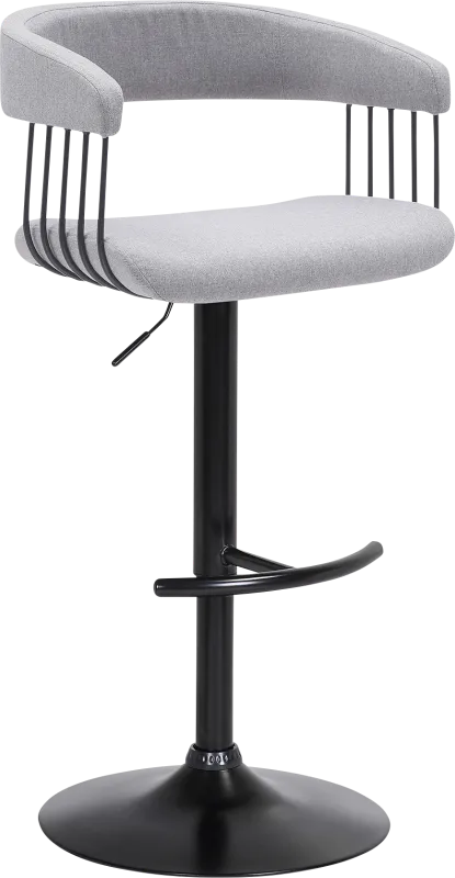 Jariya Light Gray Adjustable Barstool