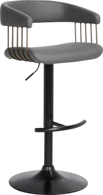 Jariya Gray Adjustable Barstool