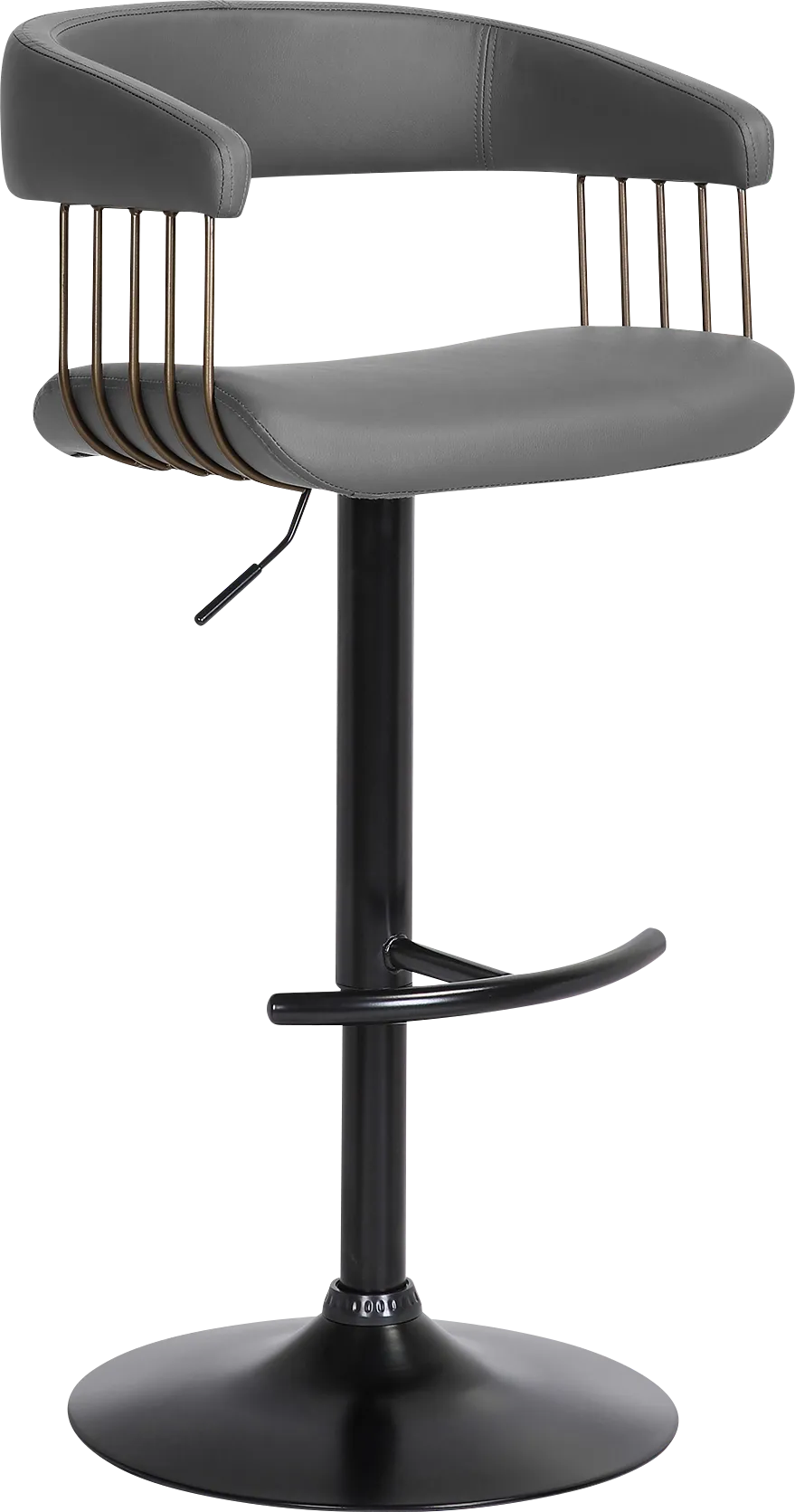 Jariya Gray Adjustable Barstool - Image 1