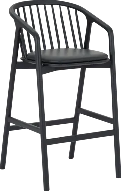 Savafait Black Barstool