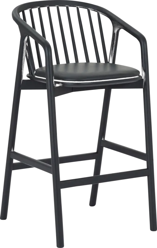 Savafait Black Barstool