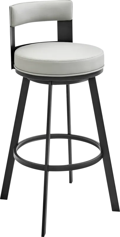 Camver Gray Swivel Barstool