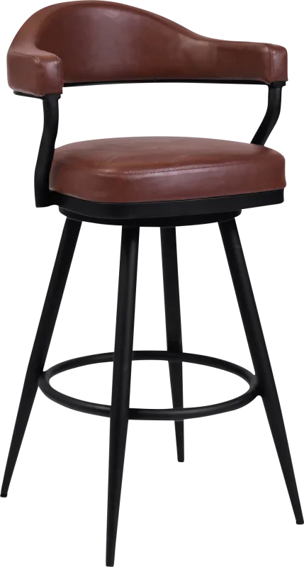 Casgus Brown Swivel Barstool