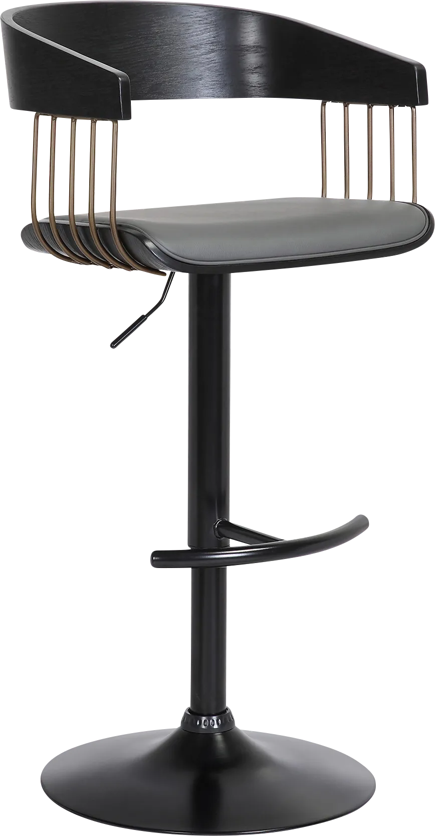 Tolleche Gray Adjustable Barstool - Thumbnail - Image 1