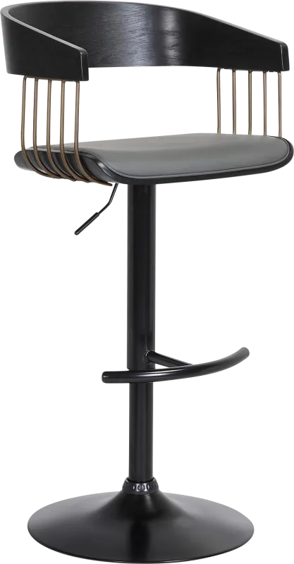 Tolleche Gray Adjustable Barstool