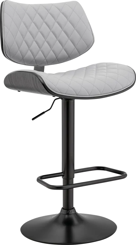 Brotois Gray Adjustable Barstool