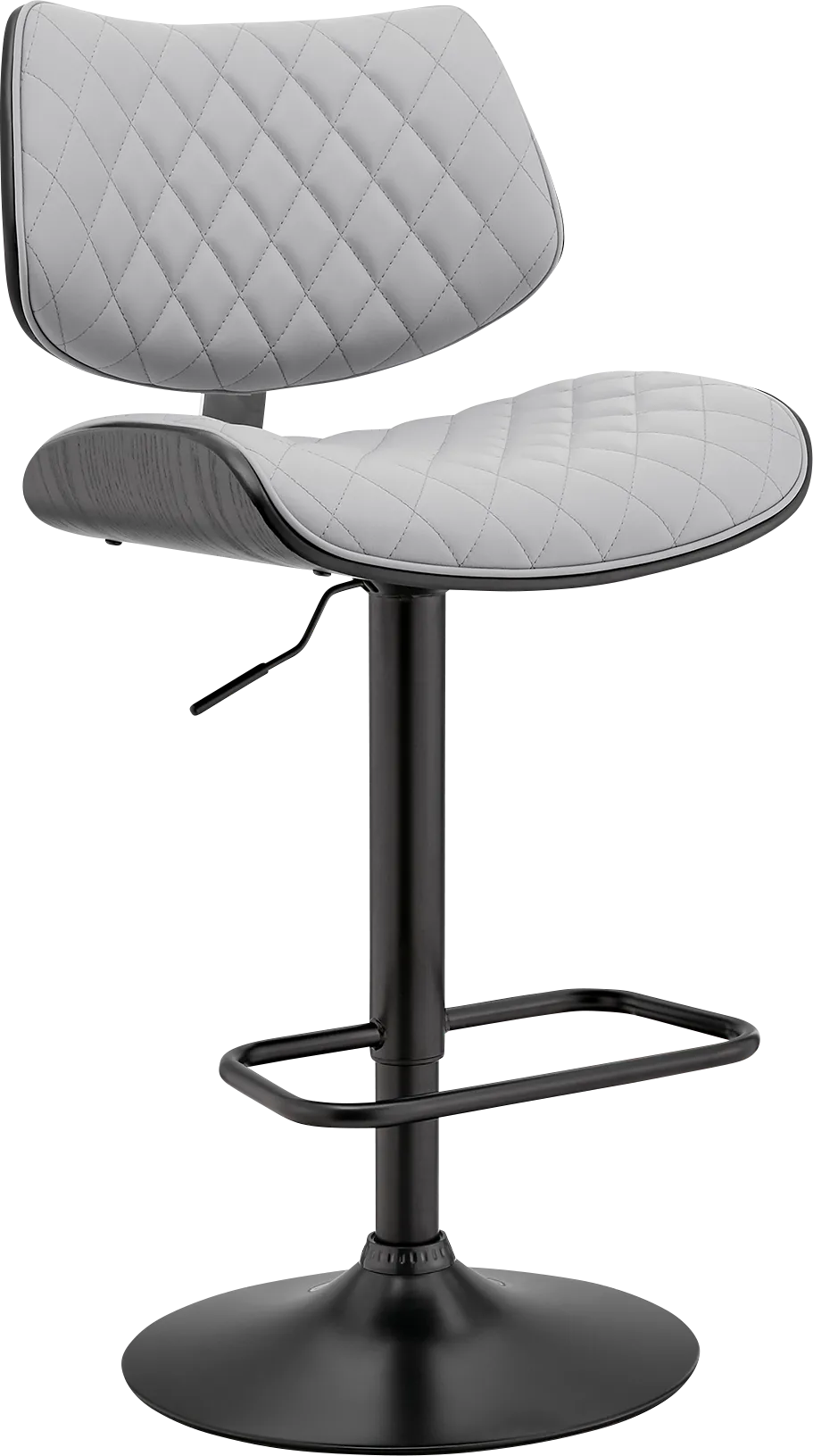 Brotois Gray Adjustable Barstool - Image 1