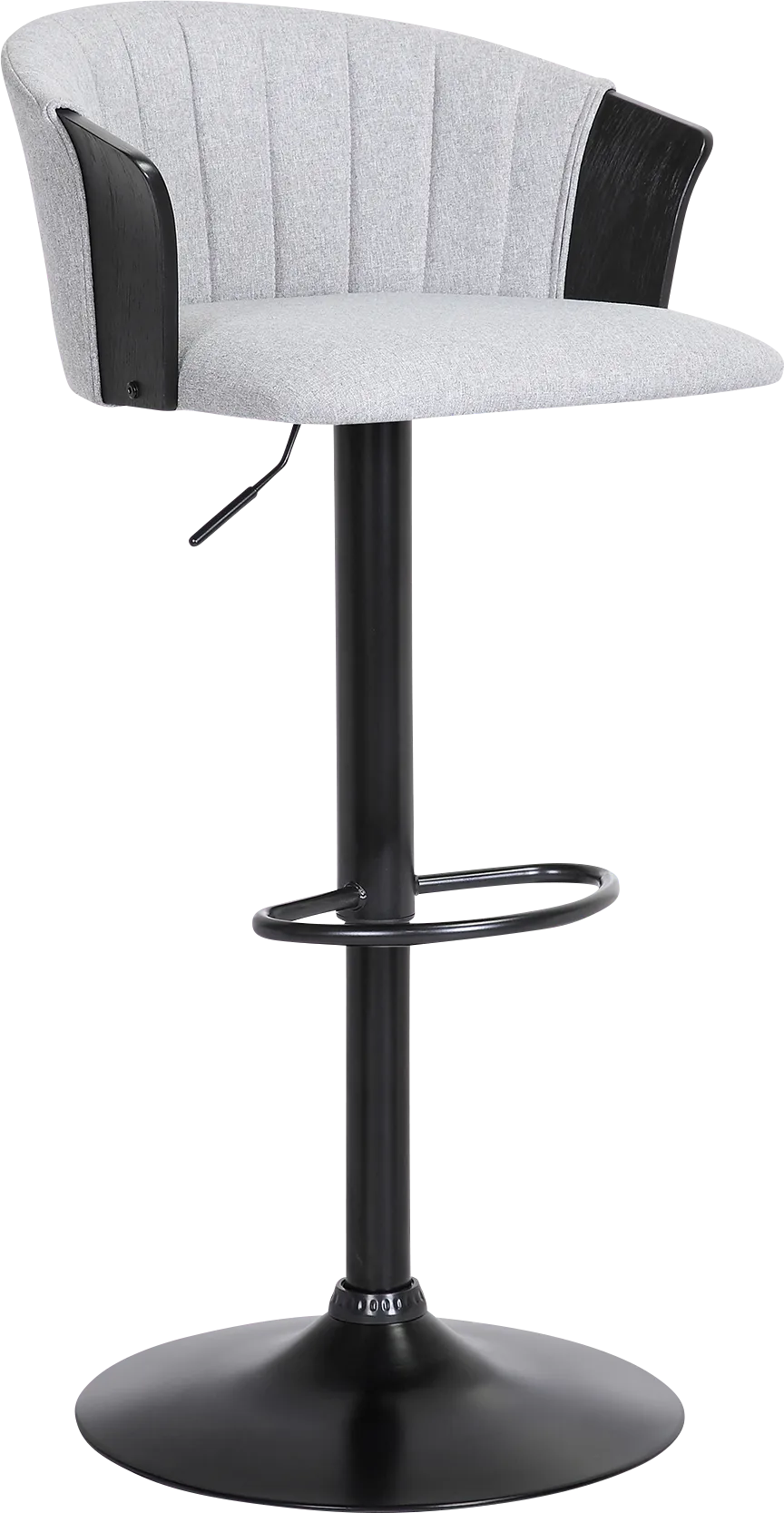 Lemsea Gray Adjustable Barstool - Thumbnail - Image 1