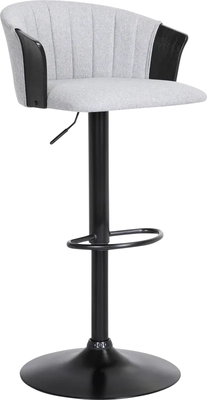 Lemsea Gray Adjustable Barstool