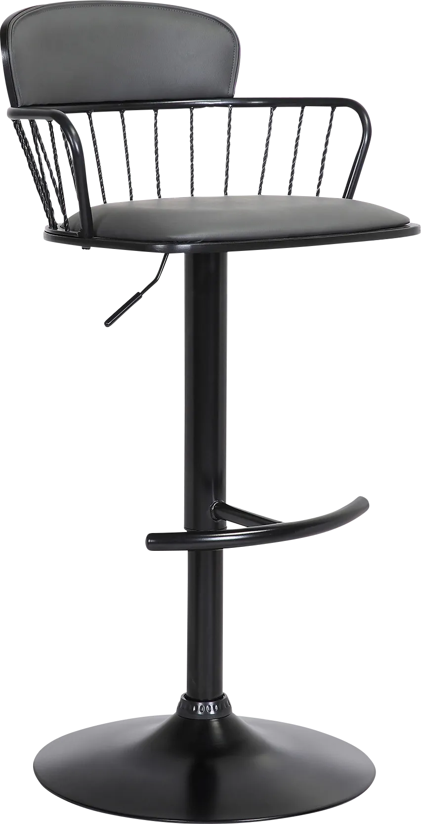 Suscroft Gray Adjustable Barstool - Thumbnail - Image 1