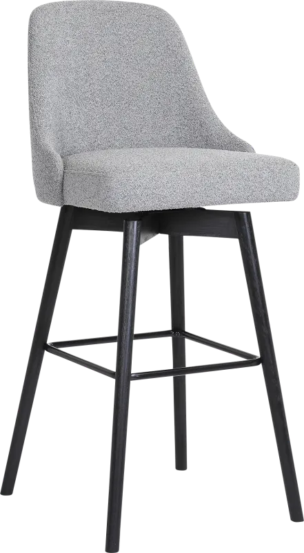 Minilita Gray Swivel Barstool