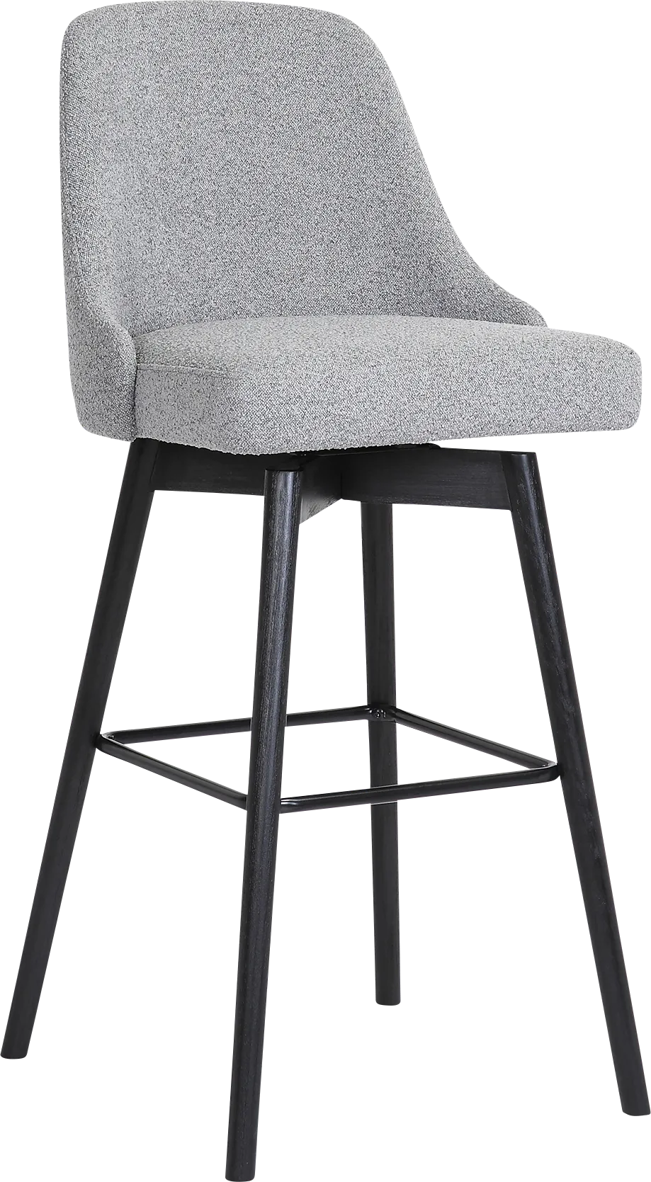 Minilita Gray Swivel Barstool - Image 1