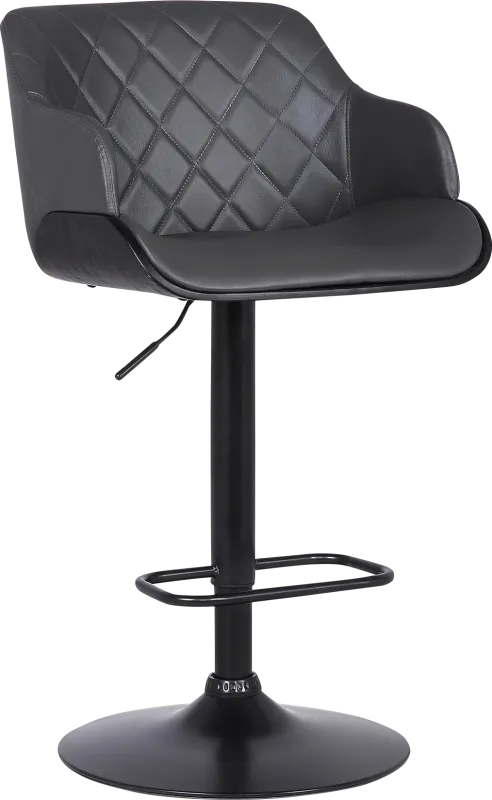 Brirey Gray Adjustable Barstool