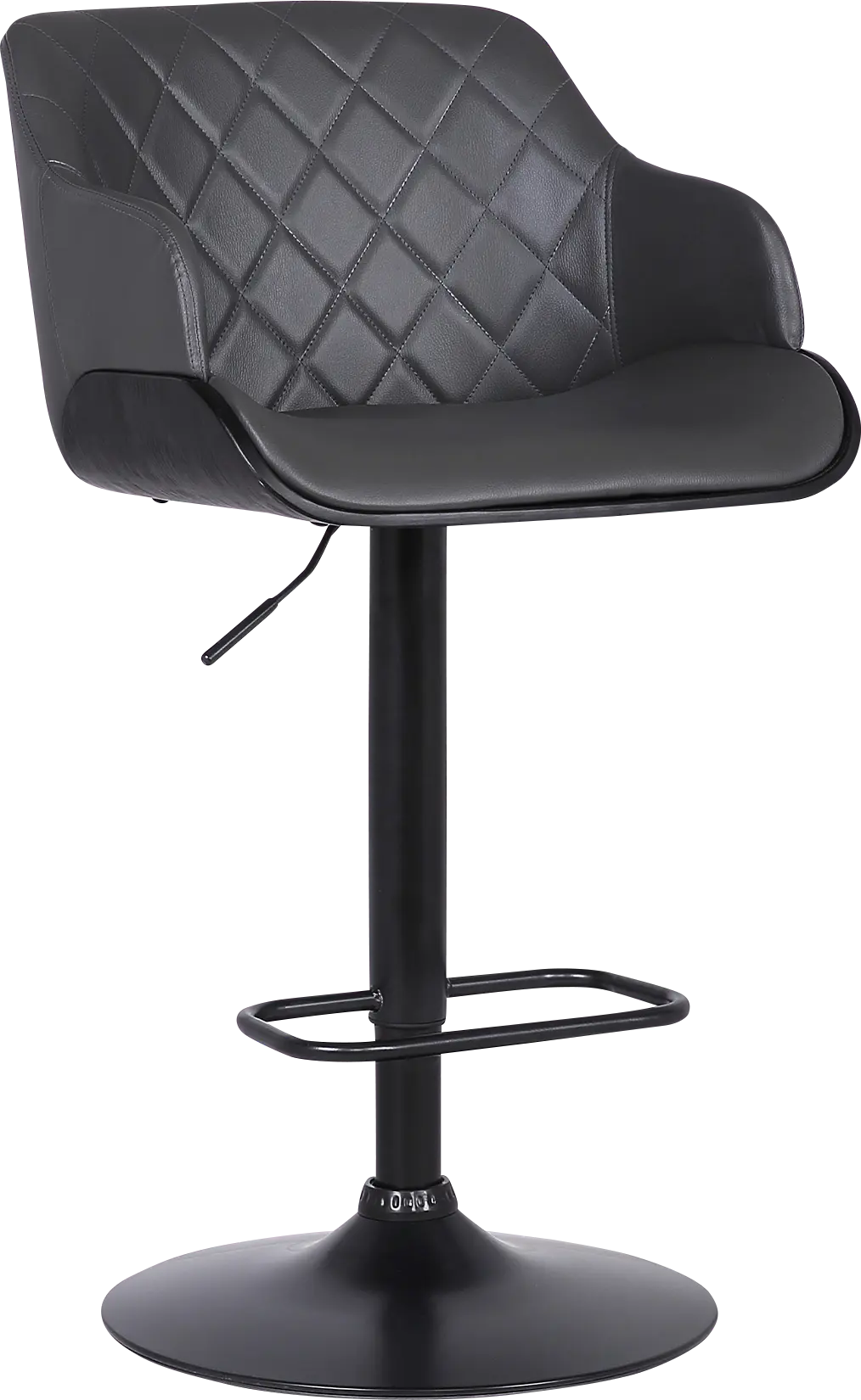 Brirey Gray Adjustable Barstool