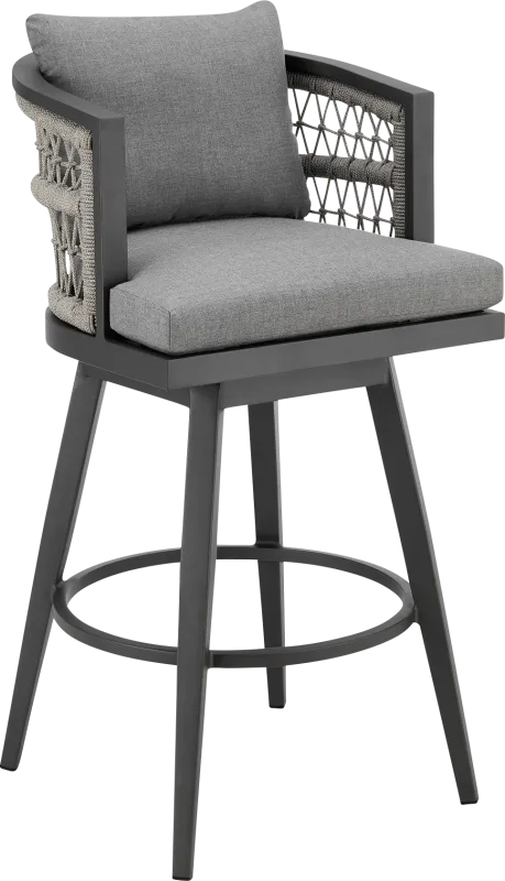 Outdoor Hebtos Gray Swivel Barstool