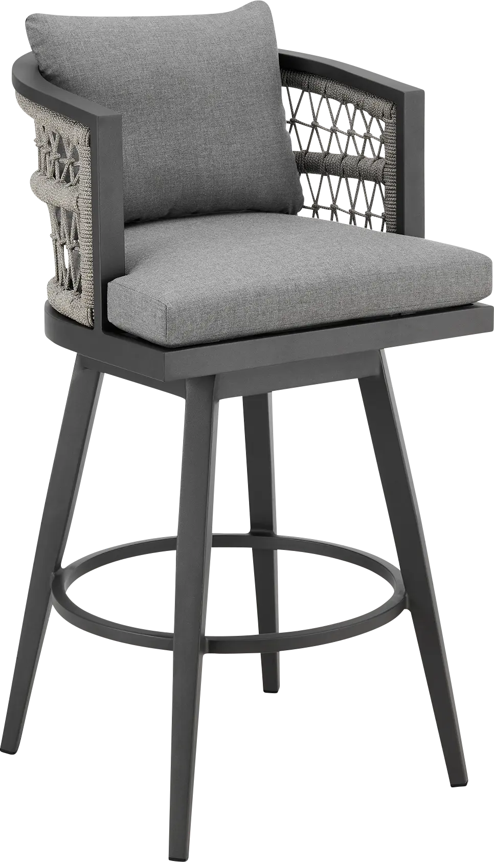 Outdoor Hebtos Gray Swivel Barstool