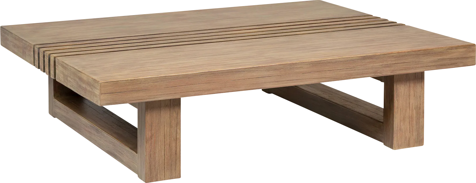 Outdoor Lunenton Brown Cocktail Table