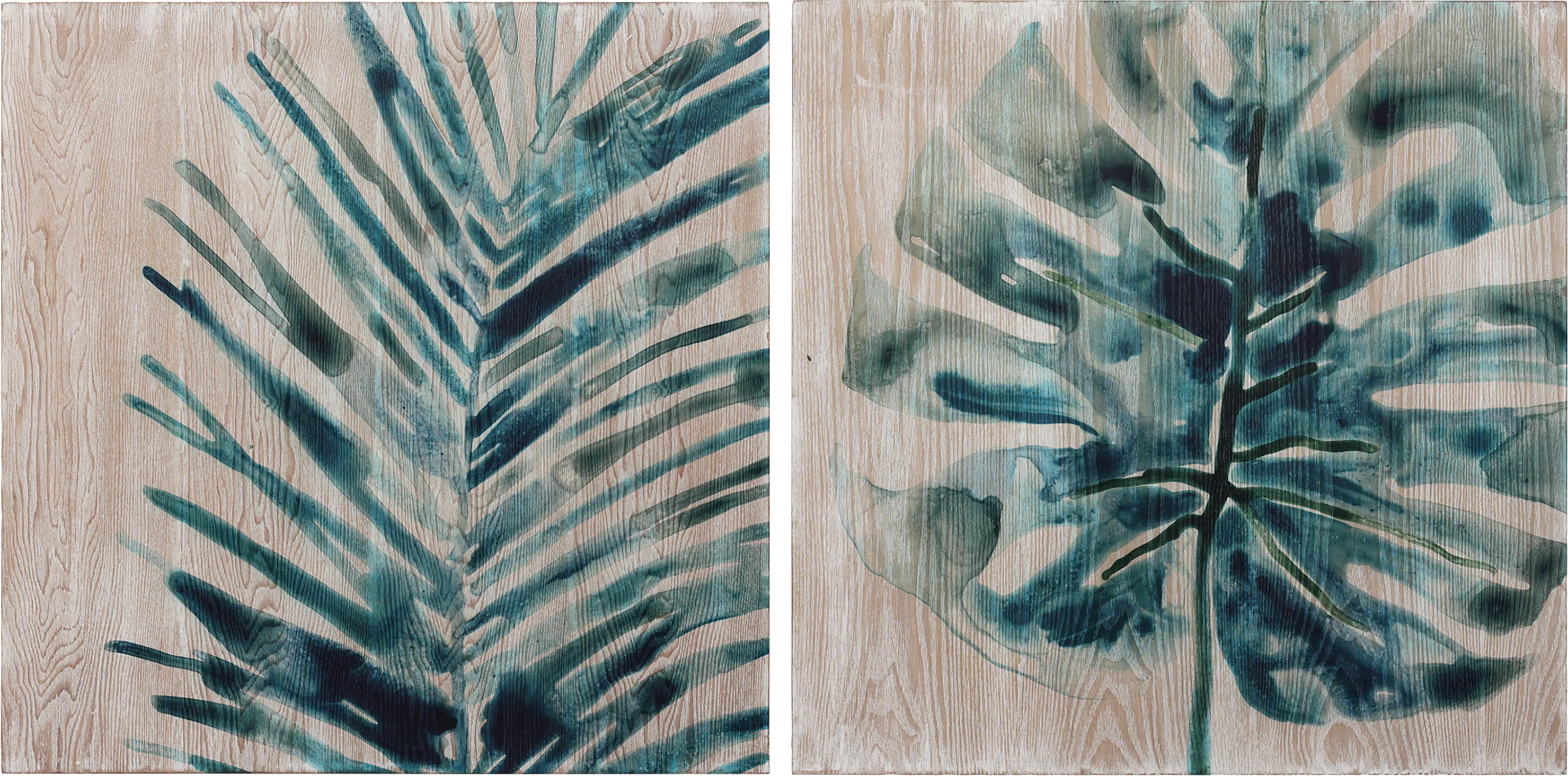 Zozobra Blue Artwork, Set of 2 - Thumbnail - Image 1