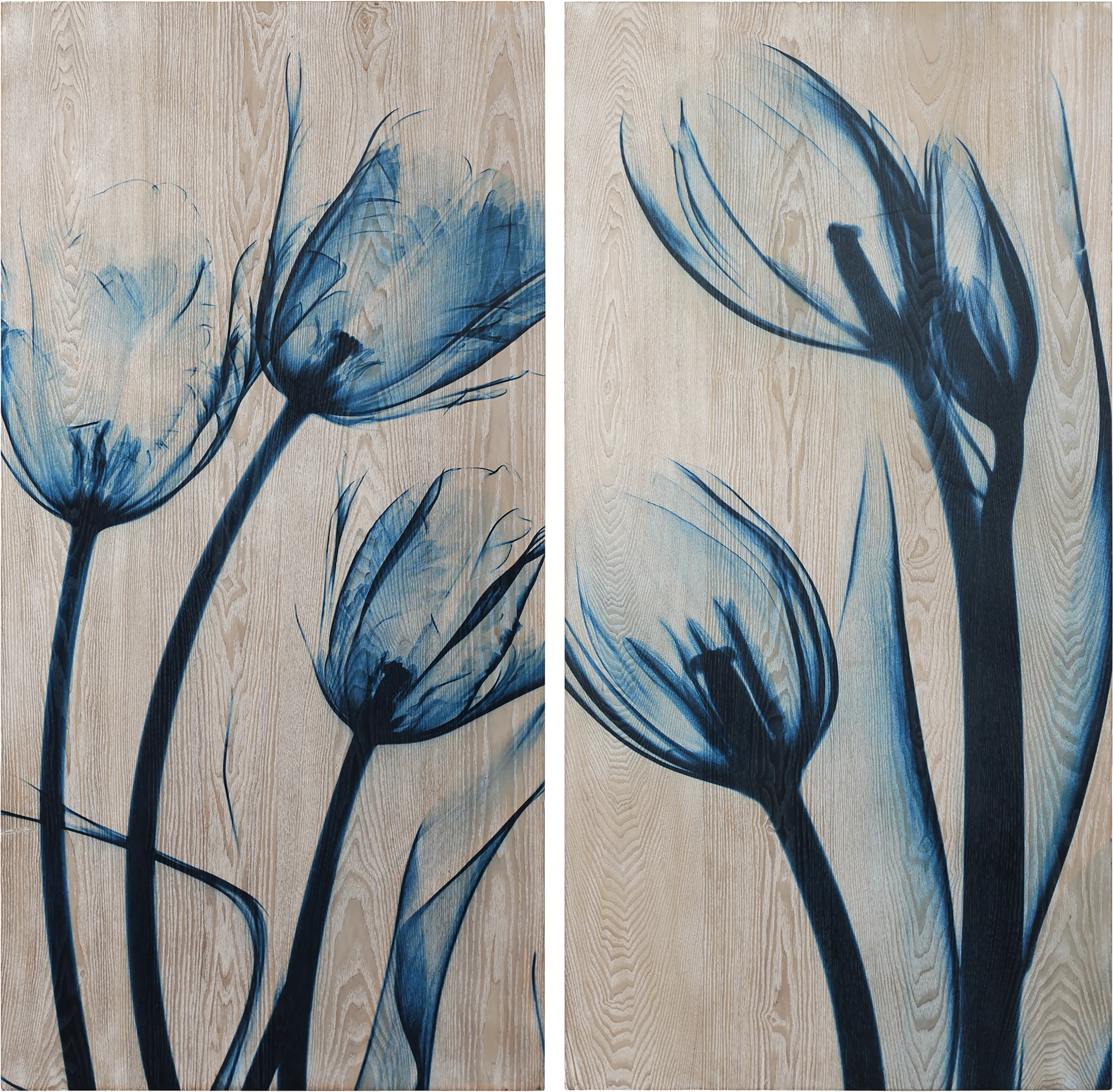 Aceituna Blue Artwork, Set of 2 - Image 1