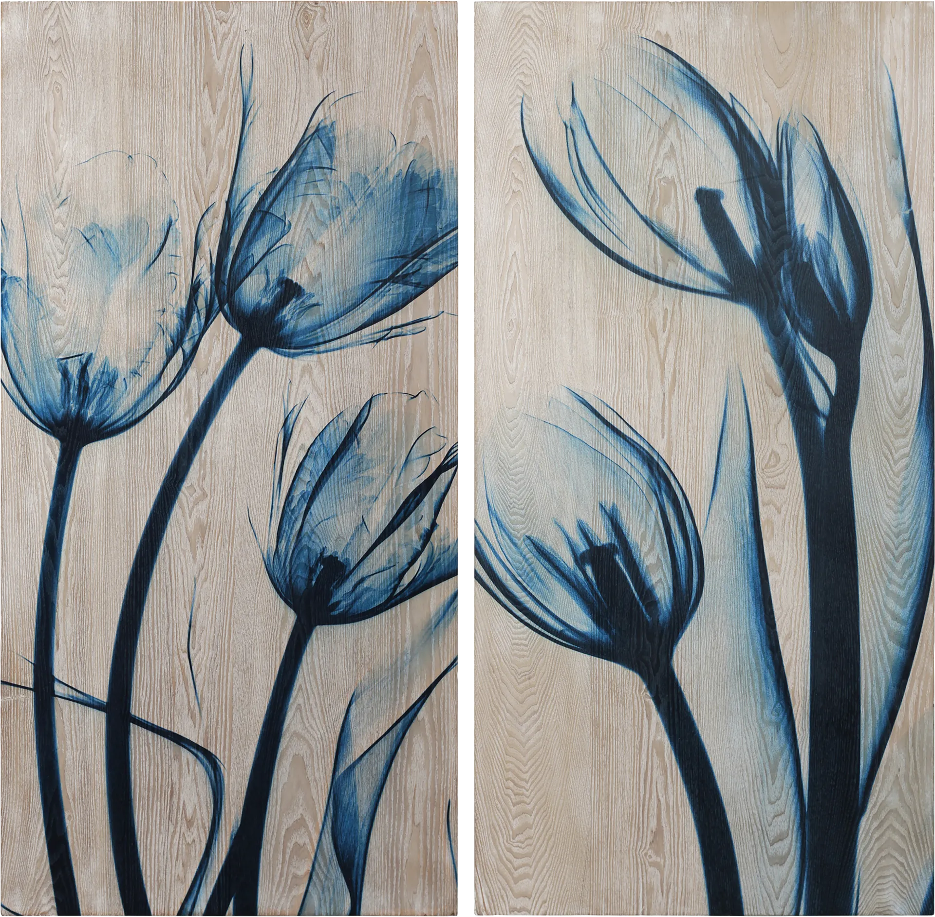 Aceituna Blue Artwork, Set of 2 - Image 1