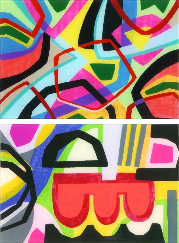 Leebarry Multi Artwork, Set of 2