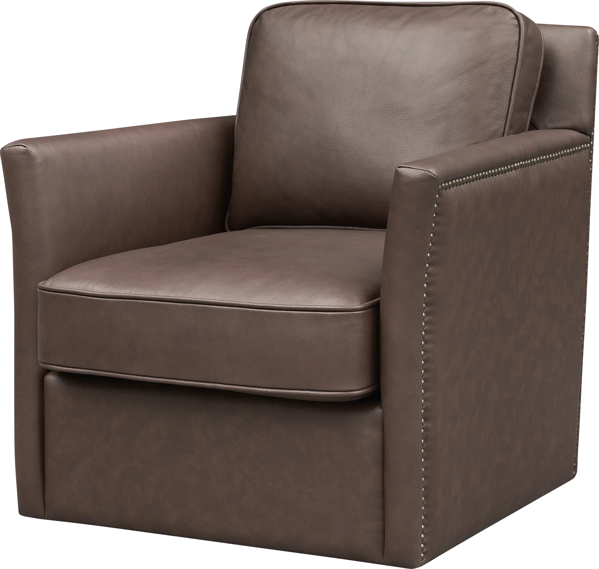 Zettle Brown Swivel Accent Chair - Image 1