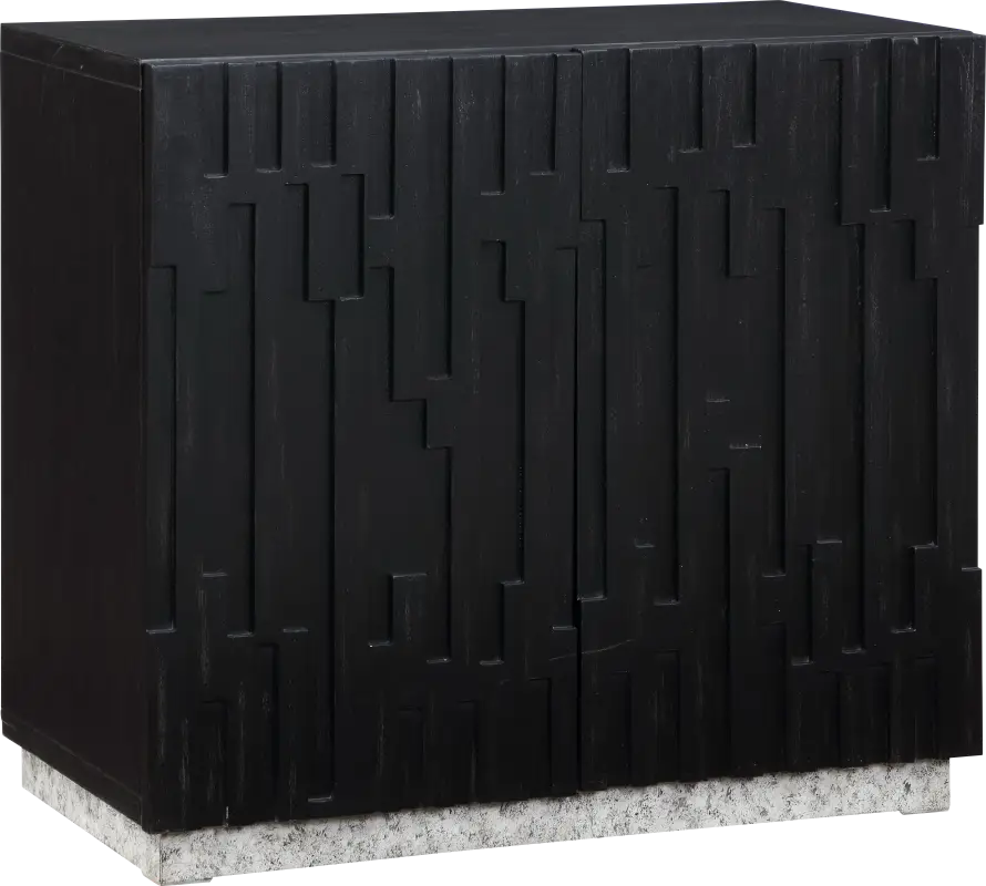 Trafford Black Accent Cabinet