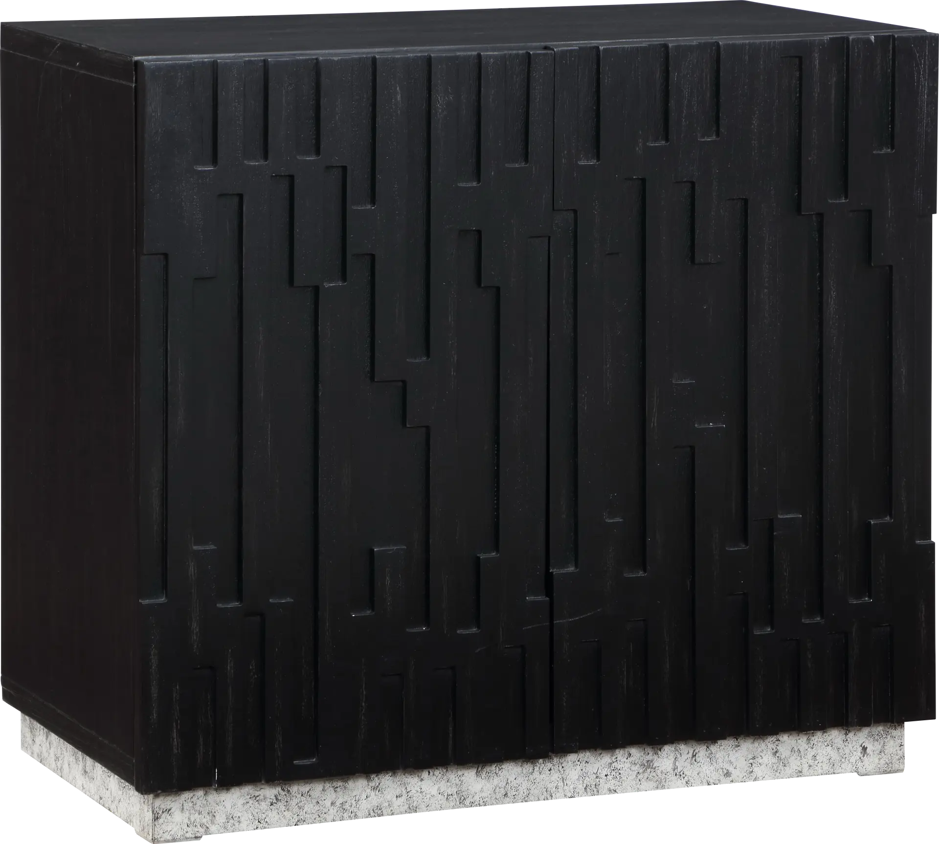 Trafford Black Accent Cabinet