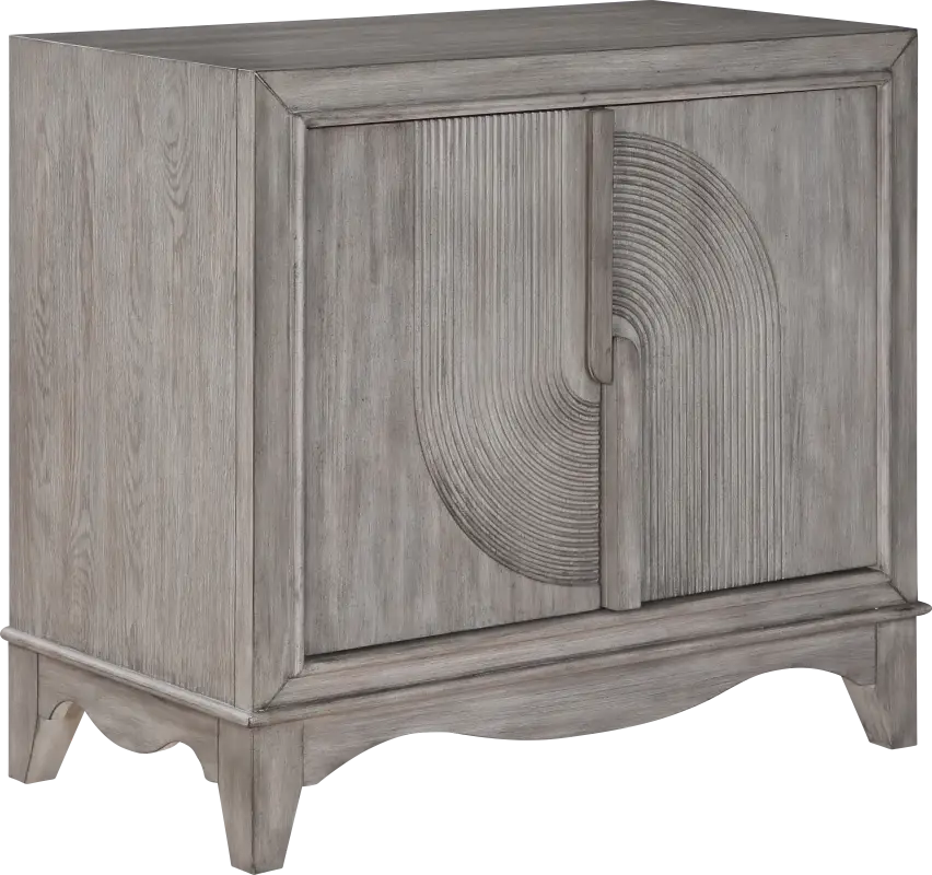 Springpine Gray Accent Cabinet