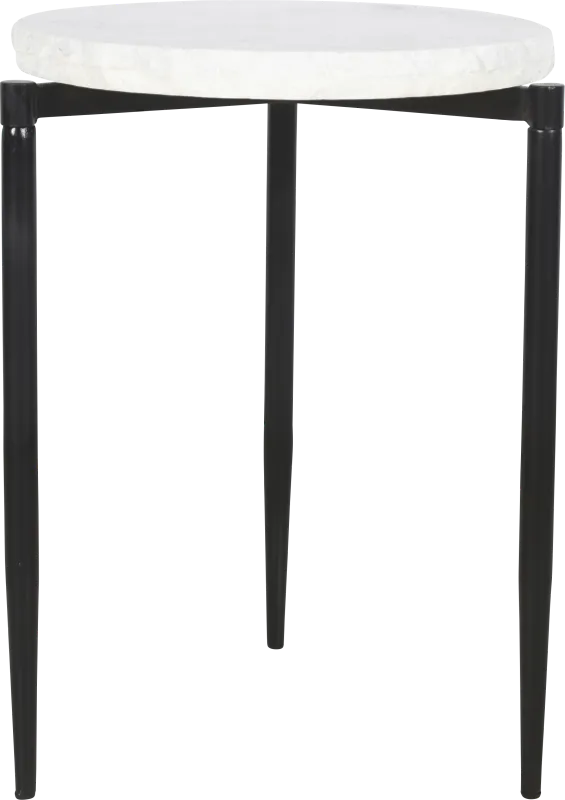 Randerson White Accent Table