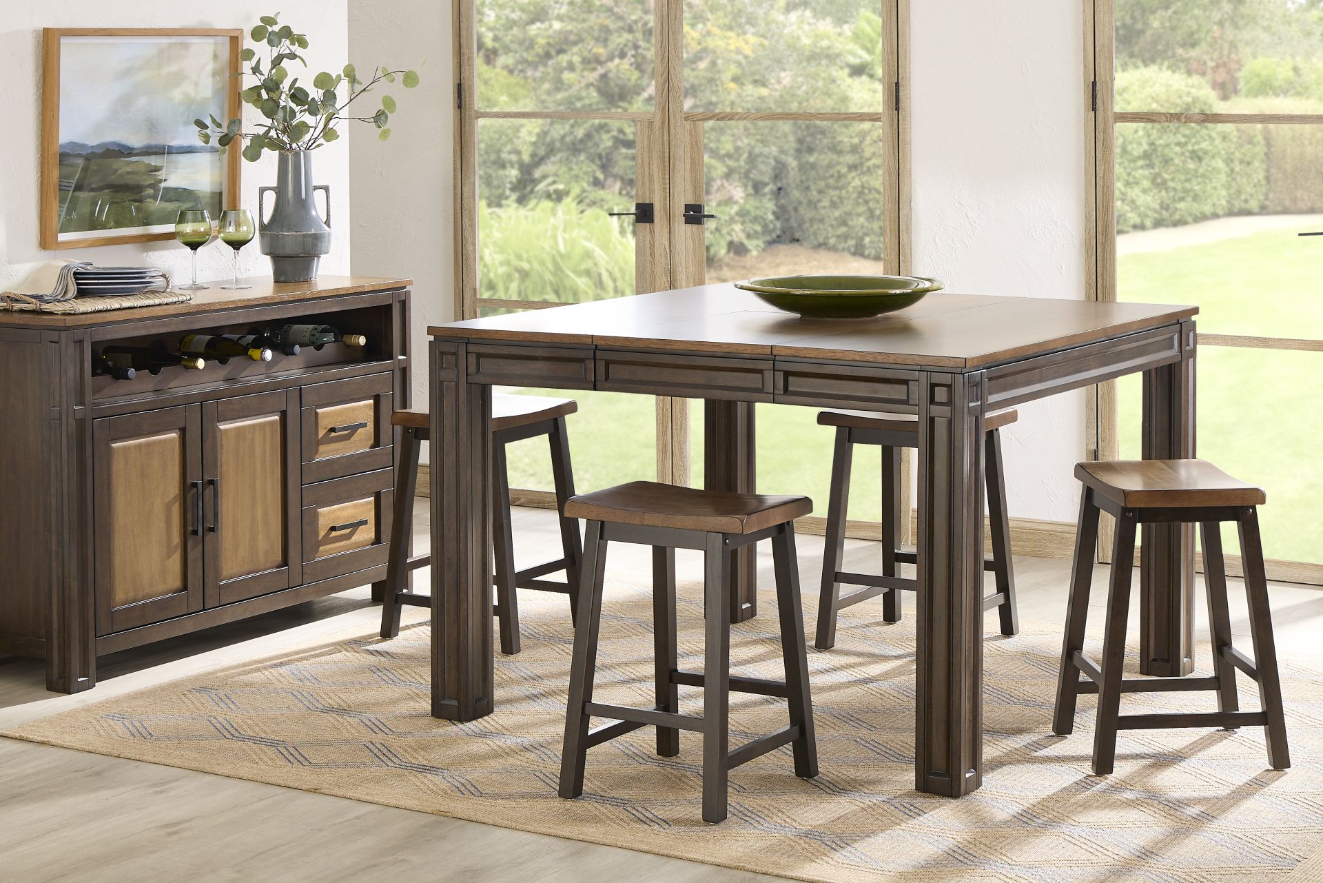 Coventry Dark Brown Counter Height Table - Image 2