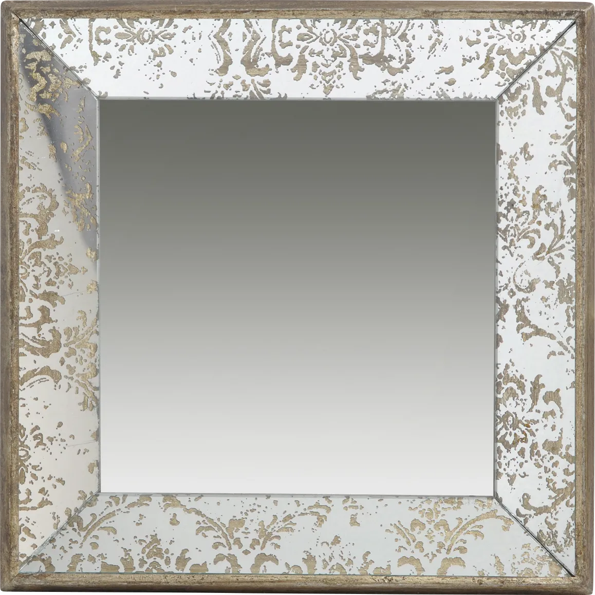 Vernita Silver Small Square Mirror - Thumbnail - Image 1