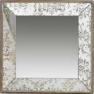 Vernita Silver Small Square Mirror