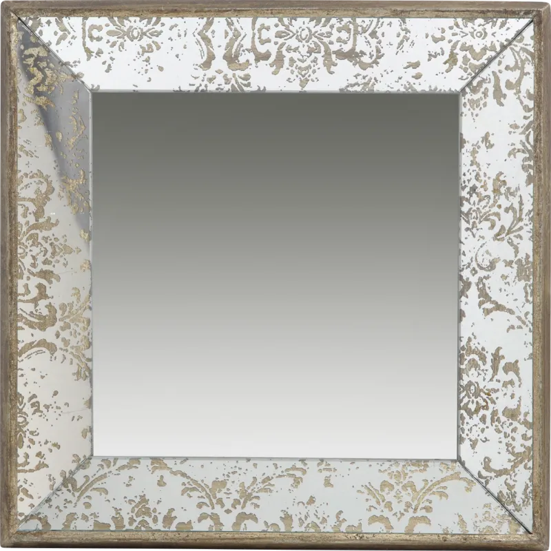 Vernita Silver Small Square Mirror