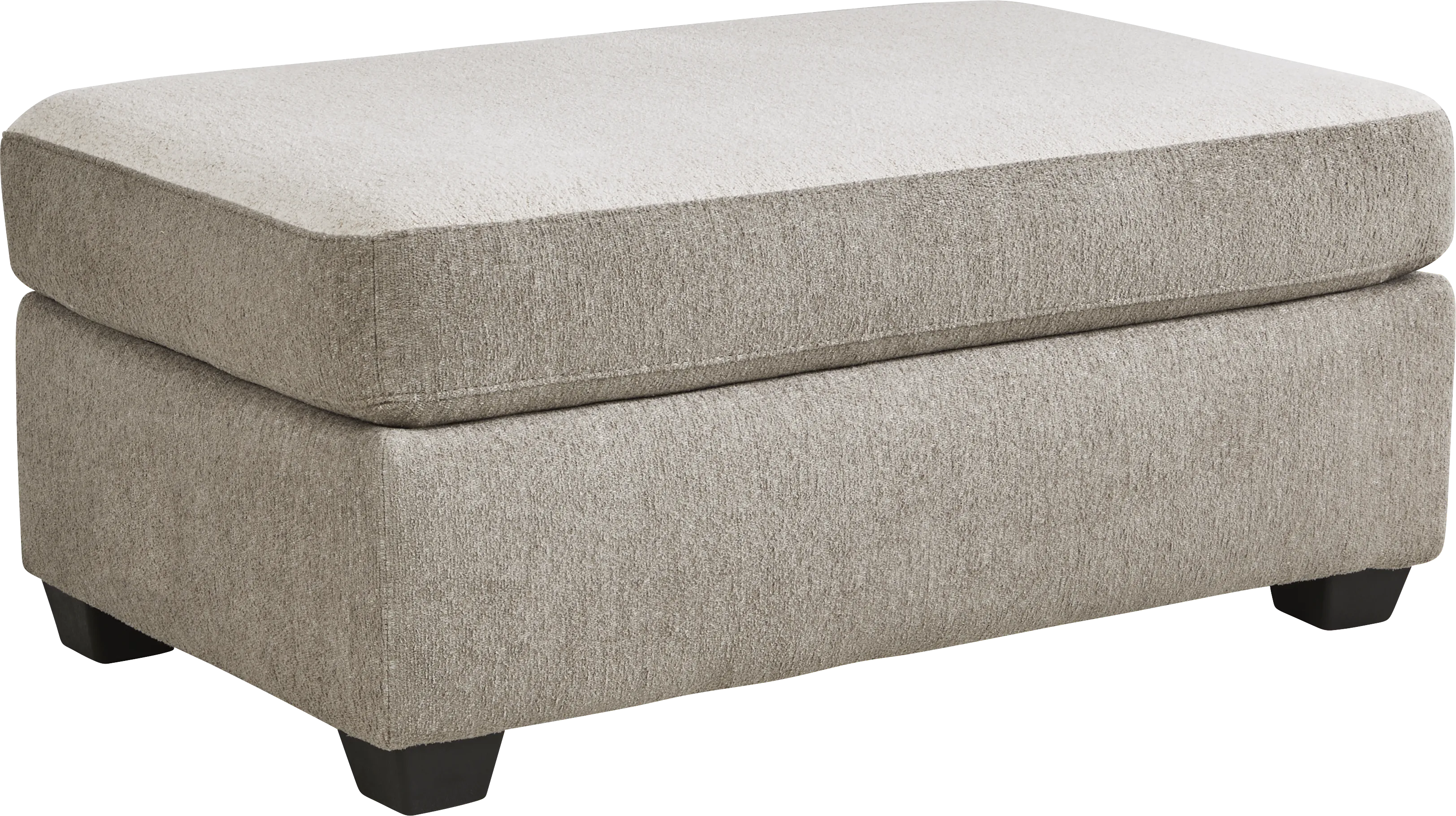 Alcott Gray Ottoman - Thumbnail - Image 1