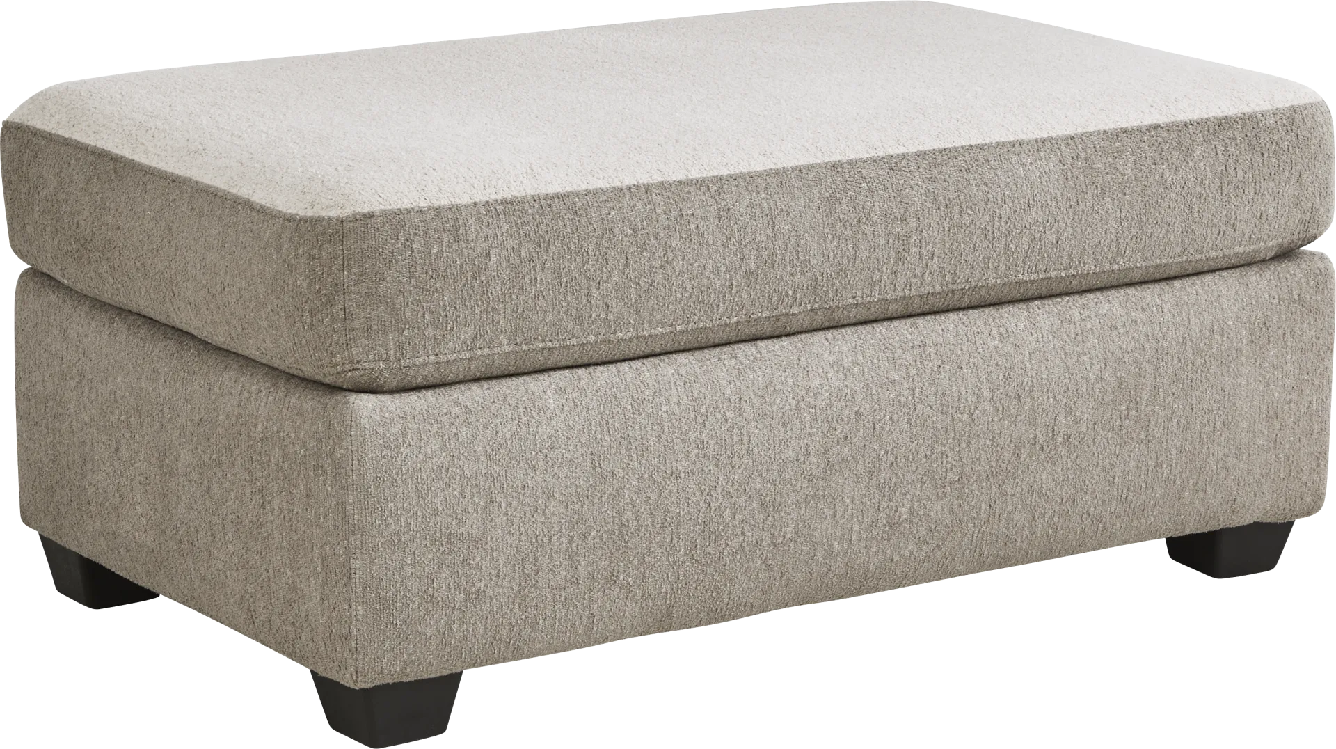Alcott Gray Ottoman - Image 1