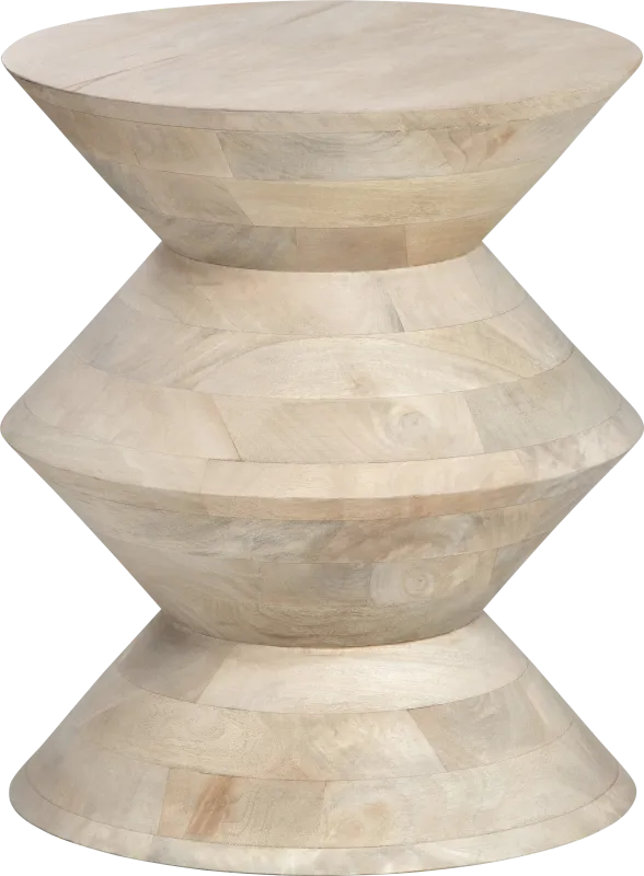 Lauhala Beige Accent Table