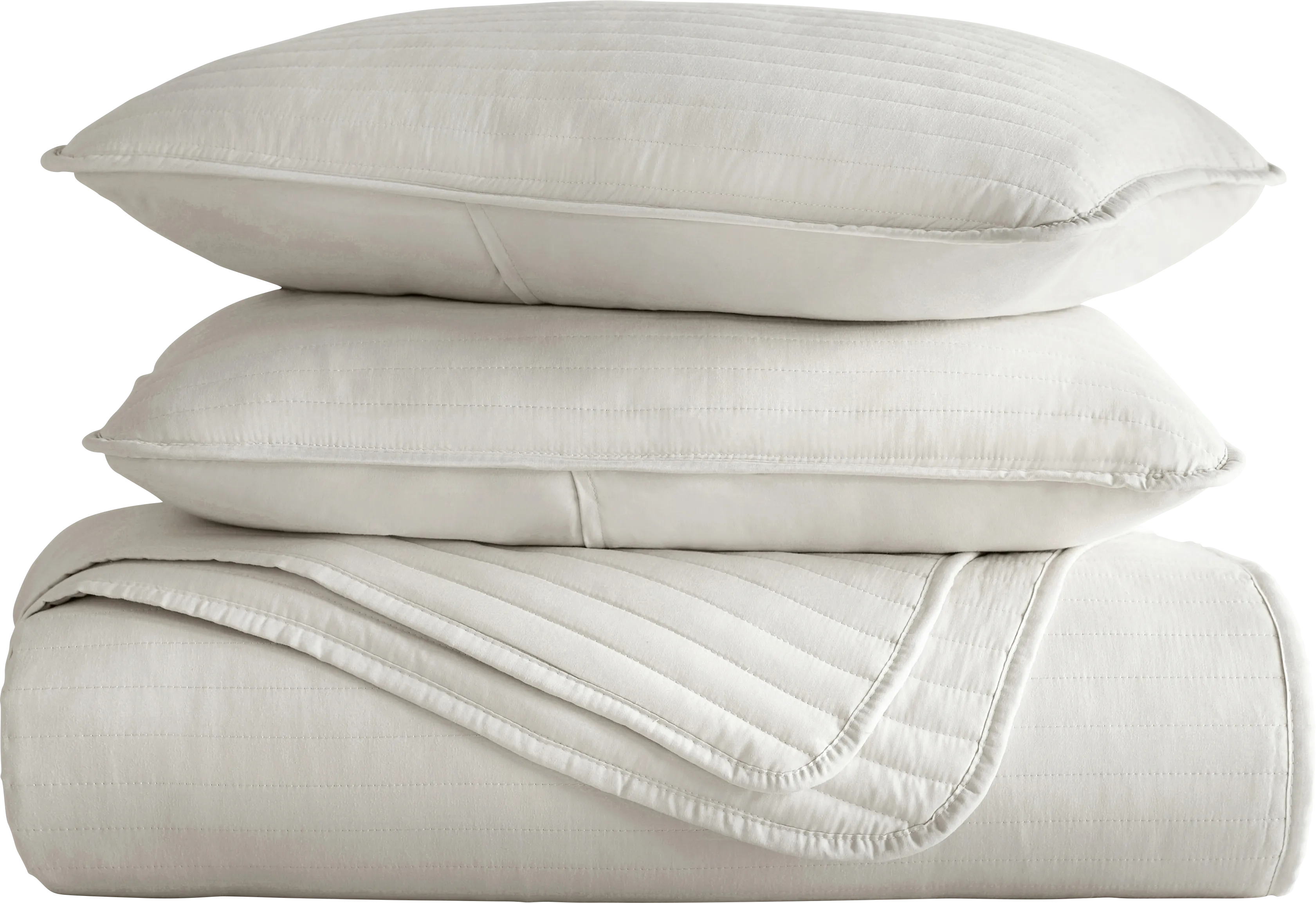 Honeybell Beige 3 Pc Queen Quilt Set - Thumbnail - Image 1